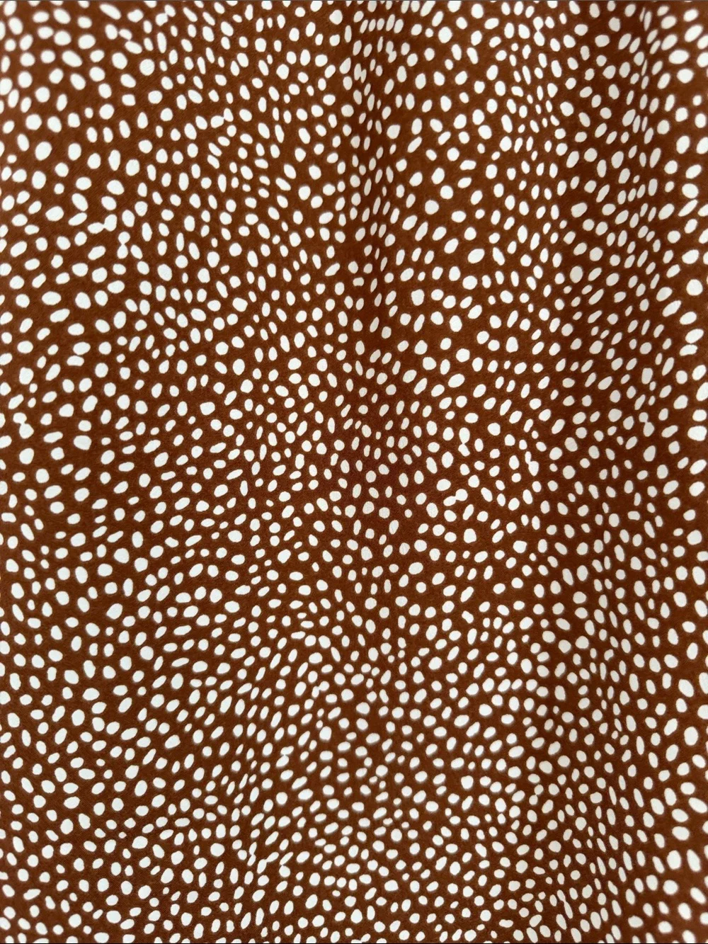 J. Crew Brown and Cream Printed Midi Skirt